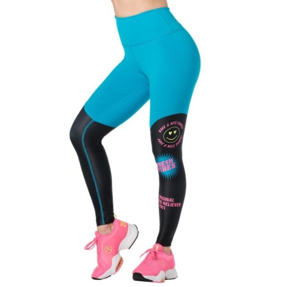 Zumba Fitness Women’s Fresh Vibes Leggings Size Large